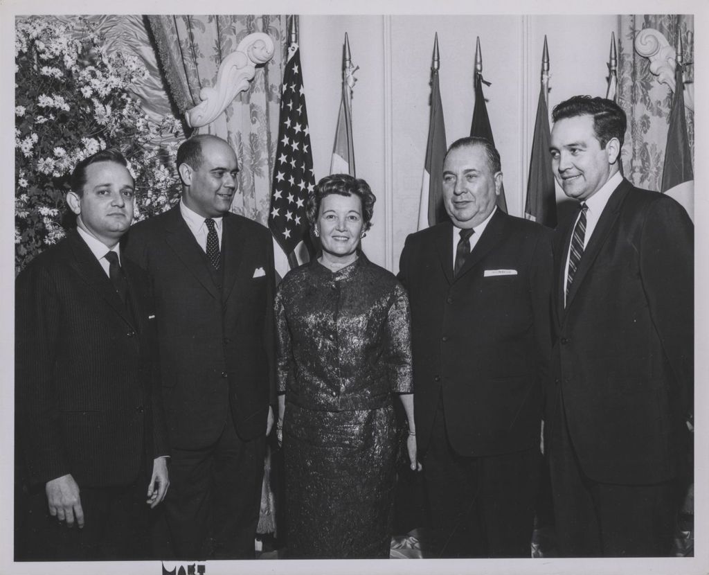 Consular Corps Reception, Richard J. and Eleanor Daley with others
