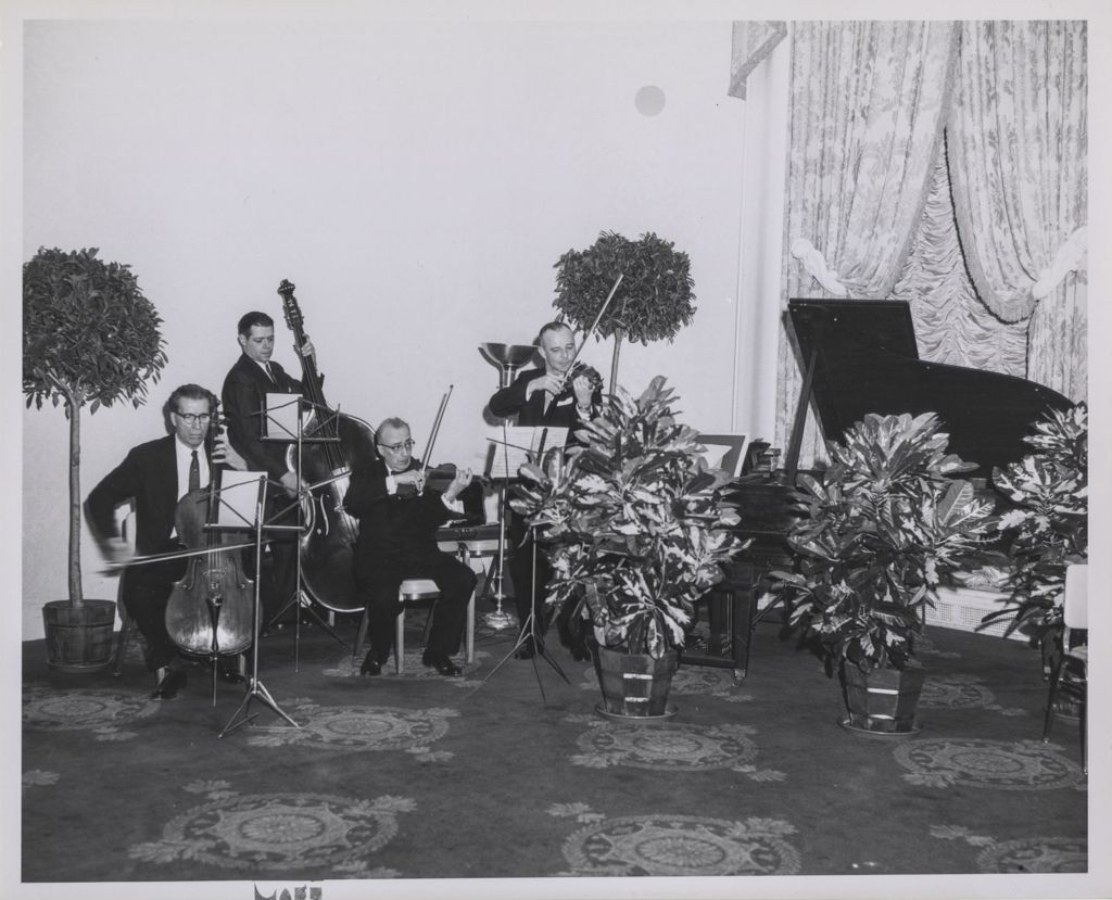 Miniature of Consular Corps Reception, musicians playing