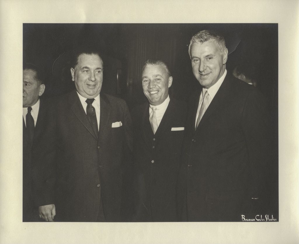 Miniature of Richard J. Daley, Jim O'Keefe, and Harry Semrow