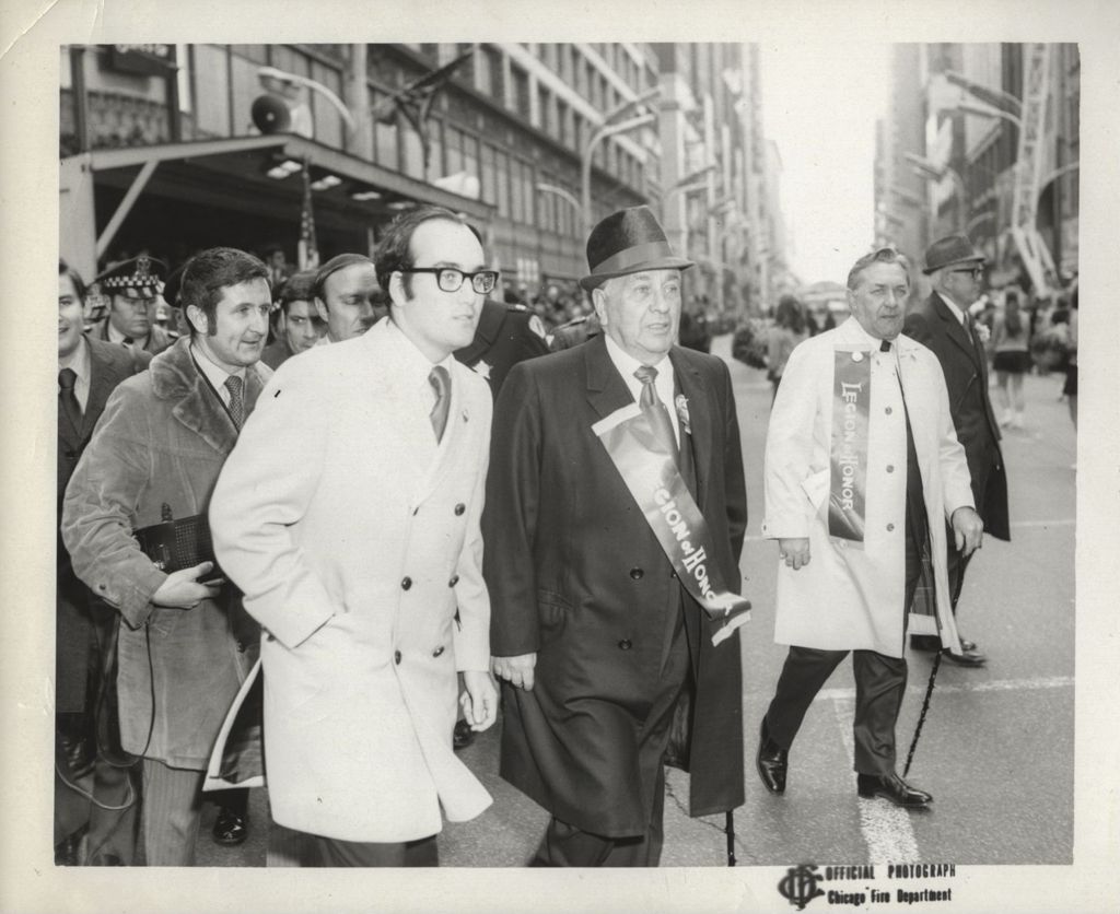 St. Patrick's Day Parade, William Daley and Richard J. Daley on State Street