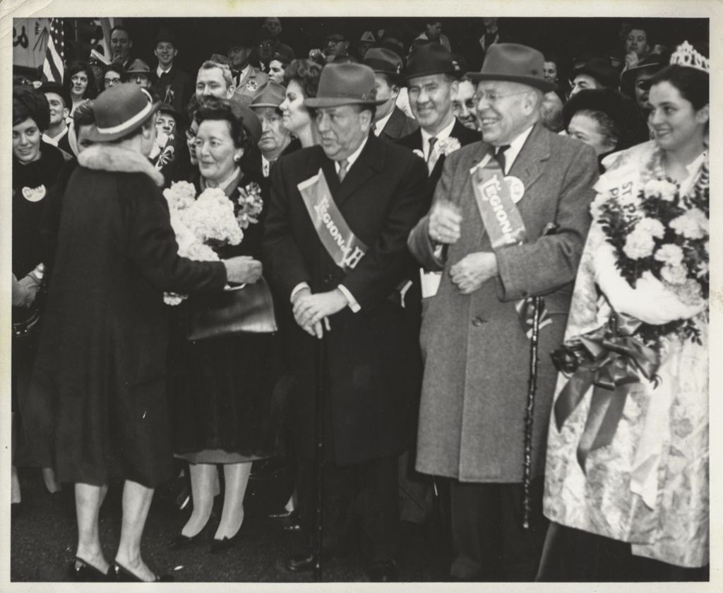 Miniature of Eleanor and Richard J. Daley with Governor Lawrence at the St. Patrick's Day Parade