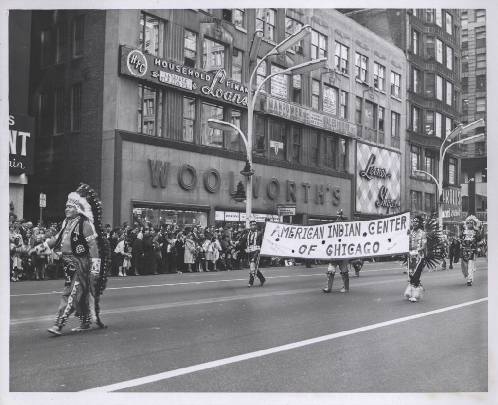 Miniature of St. Patrick's Day Parade, American Indian Center of Chicago marchers