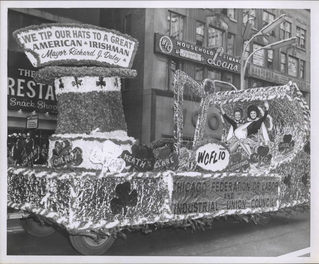Miniature of St. Patrick's Day Parade, Chicago Federation of Labor and Industrial Union Council float