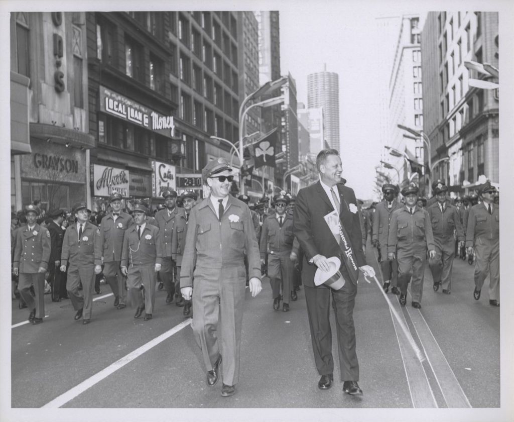 St. Patrick's Day Parade, men in uniform