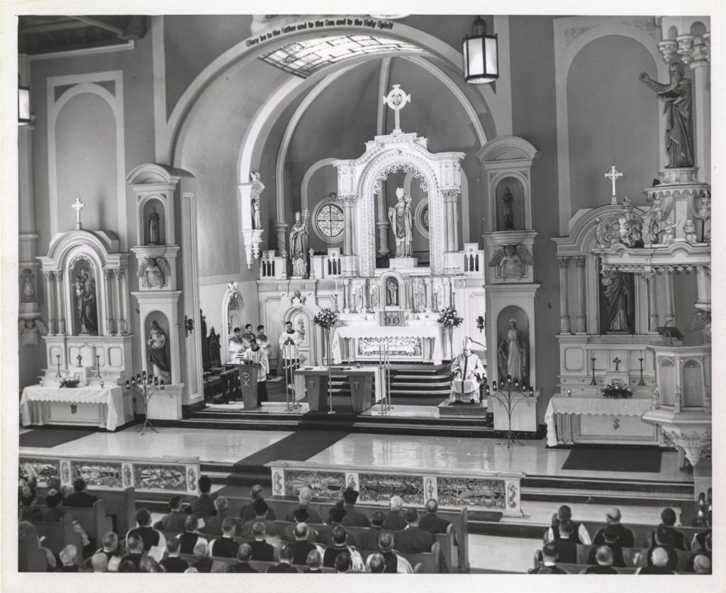 Miniature of Saint Patrick's Day Events, Cardinal John Cody celebrates Mass in Old St. Patrick's Church