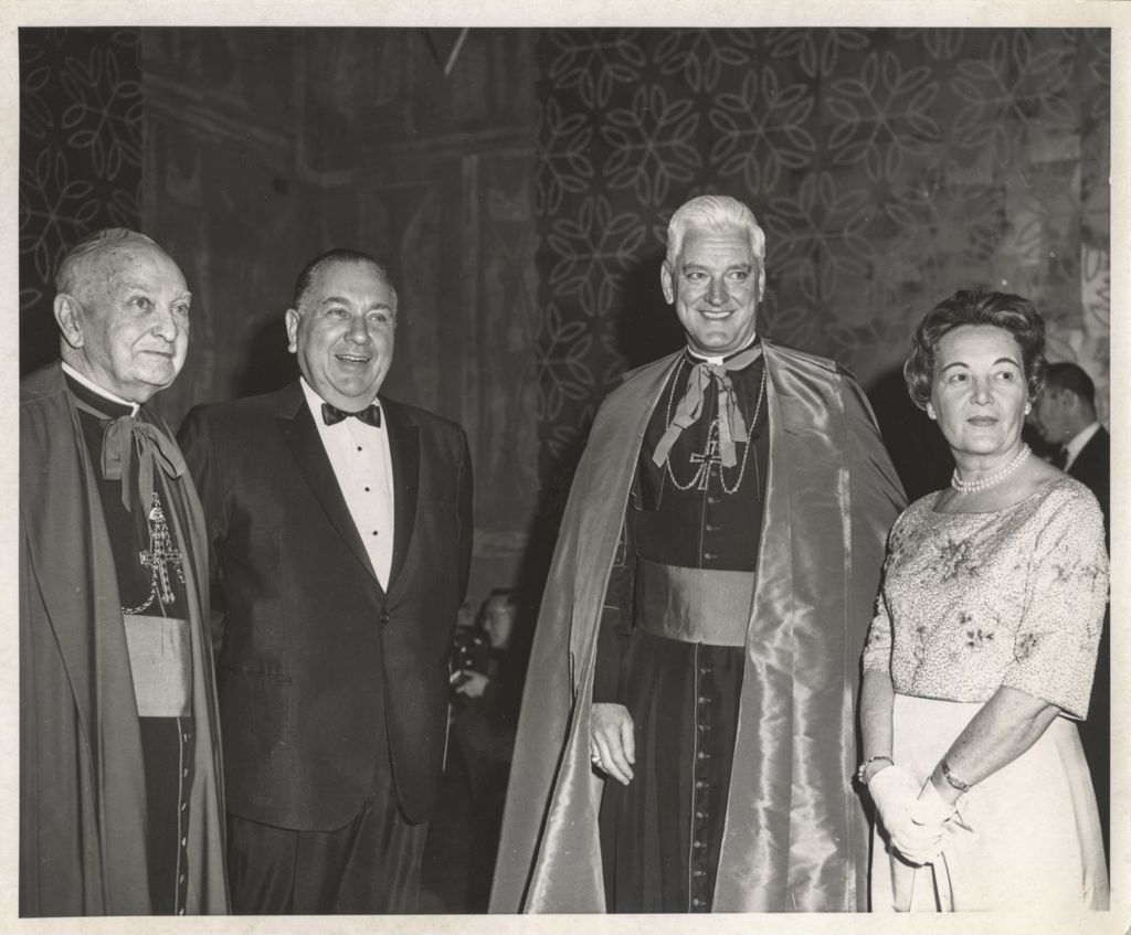 Richard J. and Eleanor Daley with Bishops Sheil and O'Donnell
