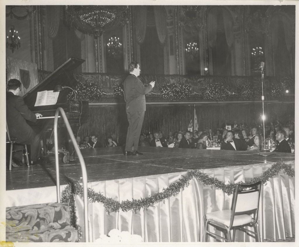 Miniature of Irish Fellowship Club of Chicago Annual Banquet, singer performing