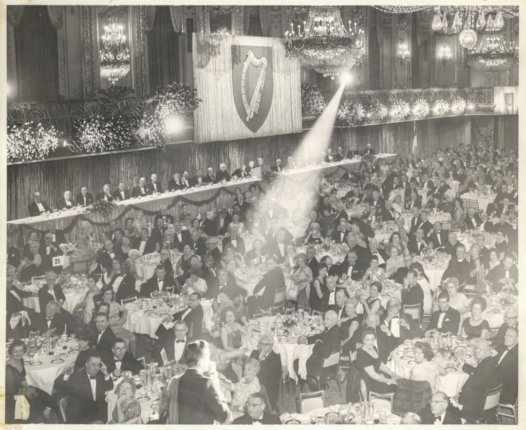 Irish Fellowship Club of Chicago Annual Banquet, view of Ballroom