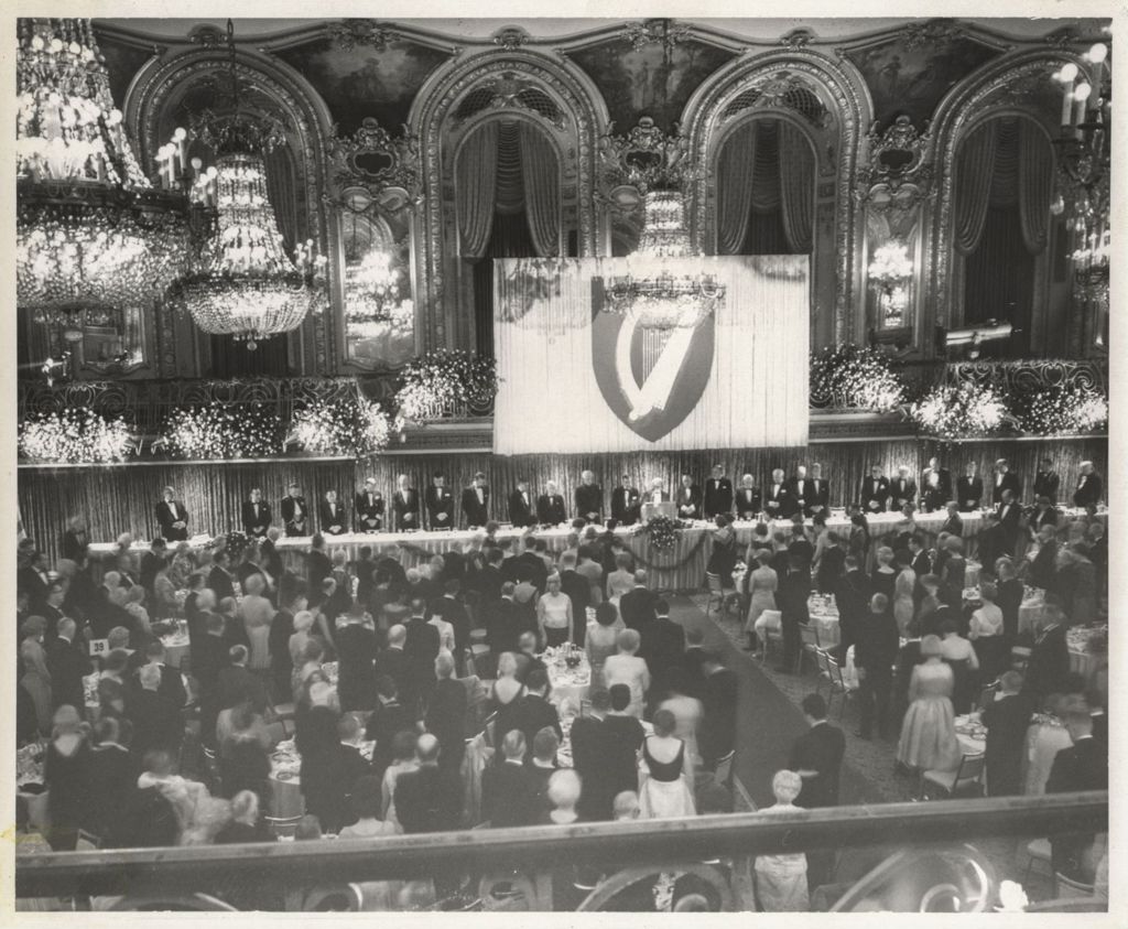 Irish Fellowship Club of Chicago Annual Banquet, view of Ballroom