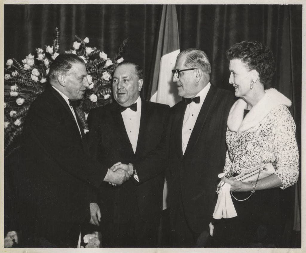 Irish Fellowship Club of Chicago Annual Banquet, Richard J. Daley with others