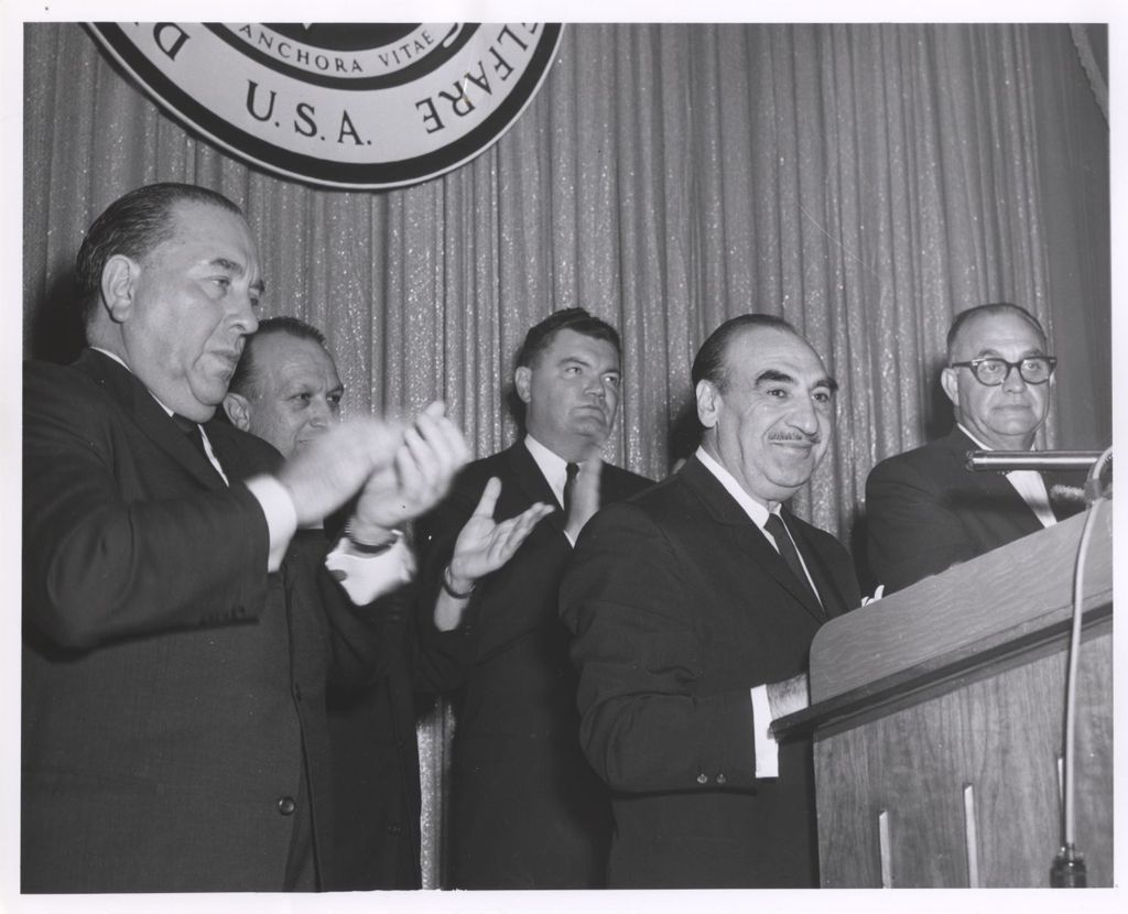 Richard J. Daley at a Department of Health, Education, and Welfare event