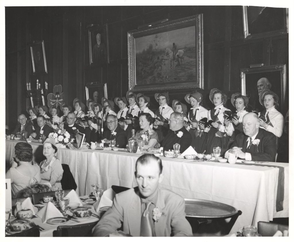 Eleanor Daley at the head table at an Irish dinner