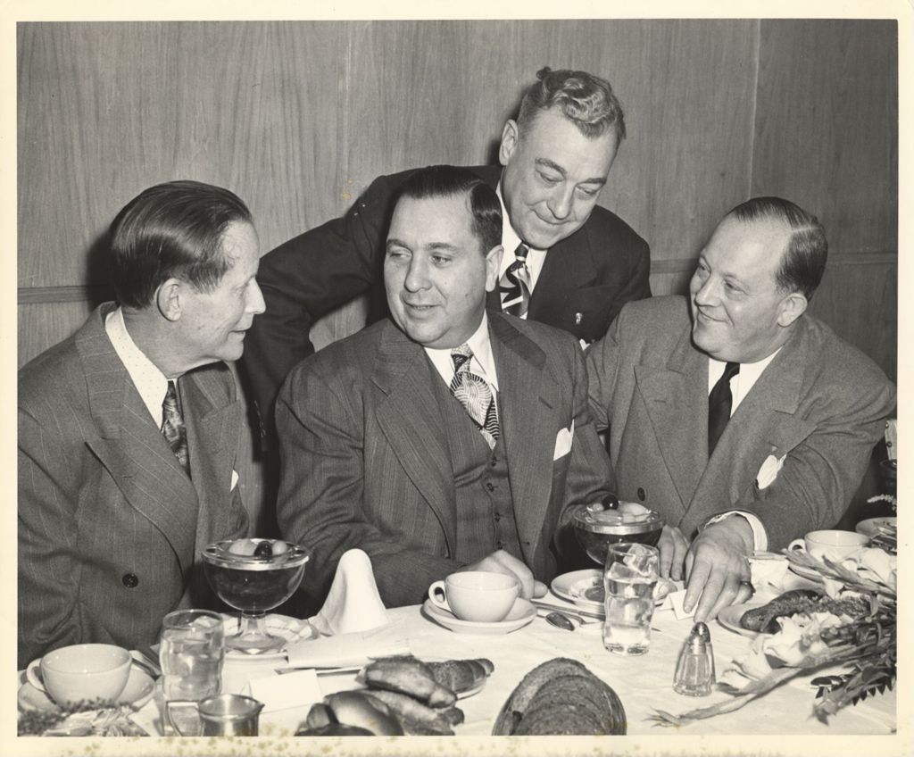 Miniature of Richard J. Daley with Dan Ryan and others