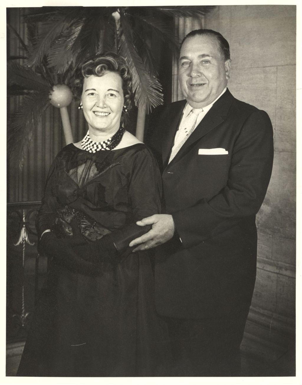 Richard J. Daley and Eleanor Daley at the Mayor's Christmas reception