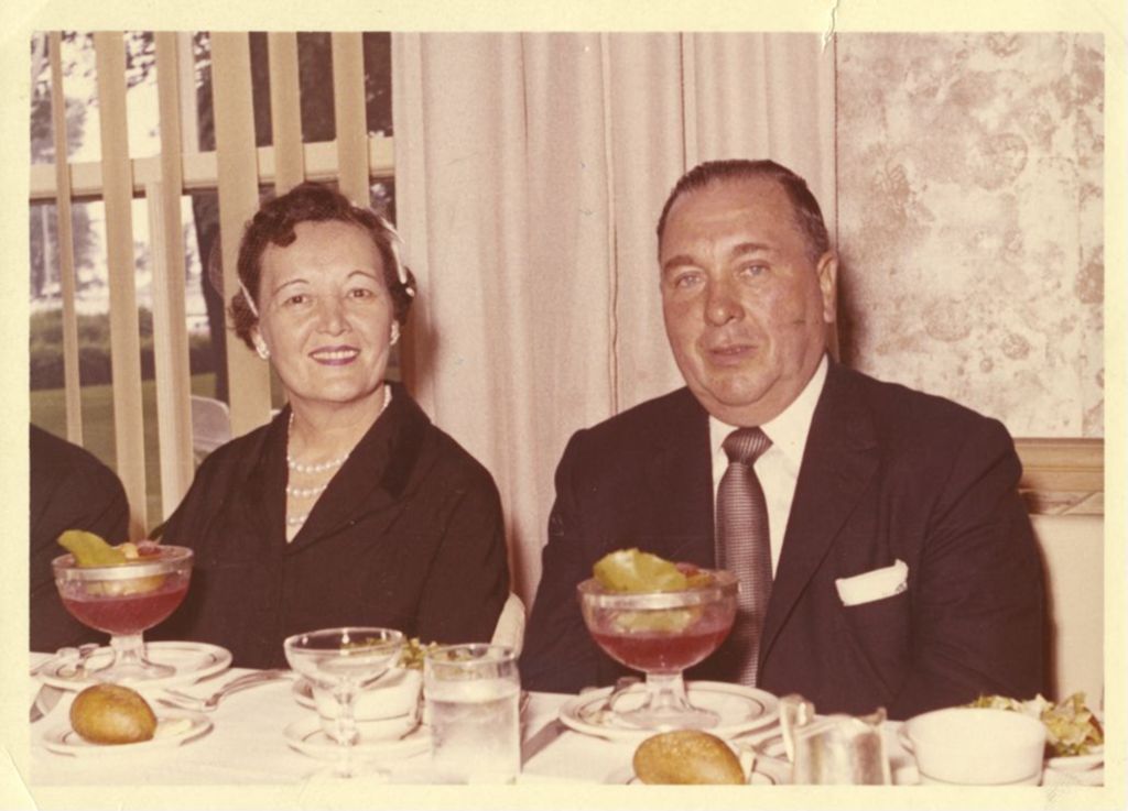 Eleanor and Richard J. Daley at a wedding reception