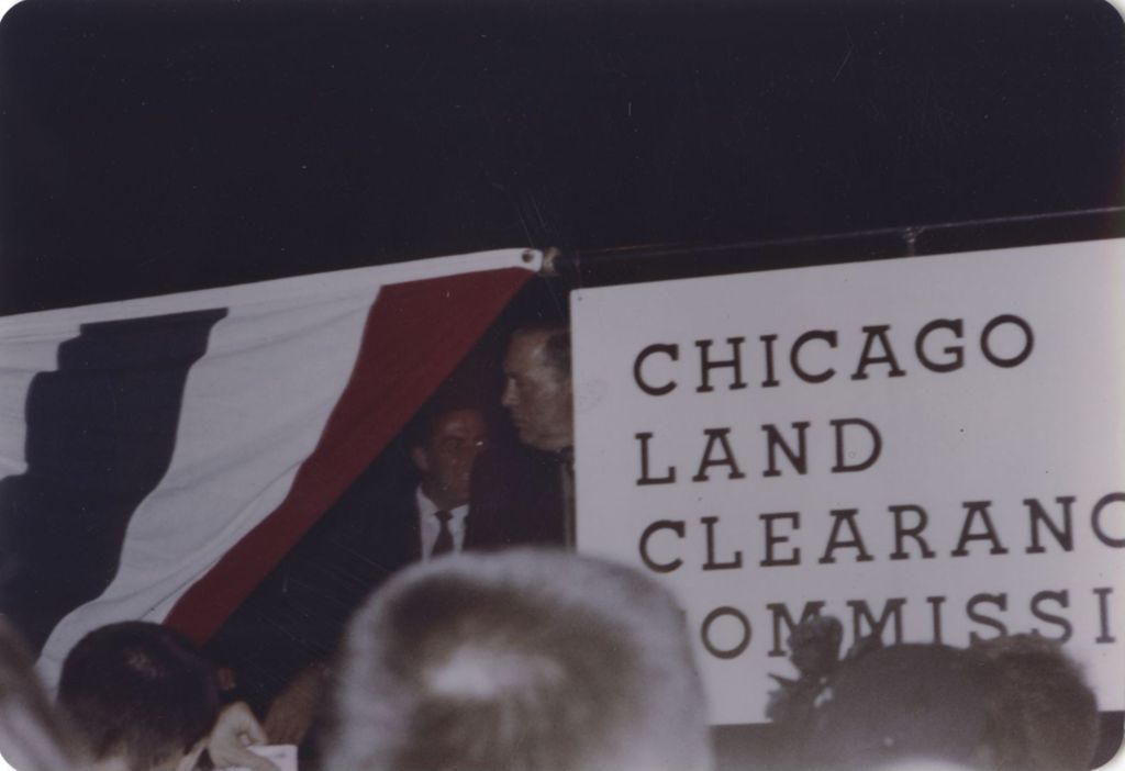 Miniature of Richard J. Daley at a Chicago Land Clearance Commission event