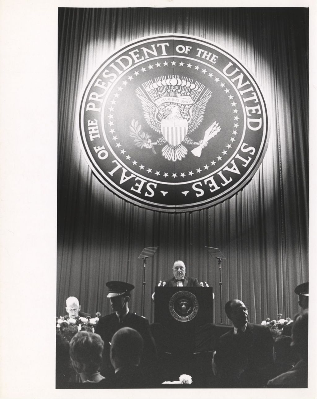 Miniature of Richard J. Daley speaking at Presidential event