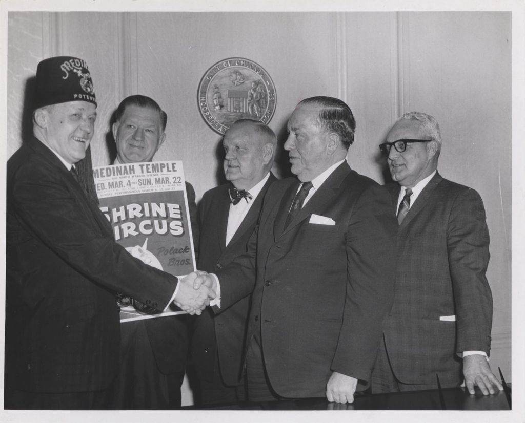 Miniature of Richard J. Daley with Shriners