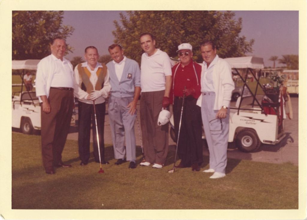 Richard J. Daley with a group of golfers