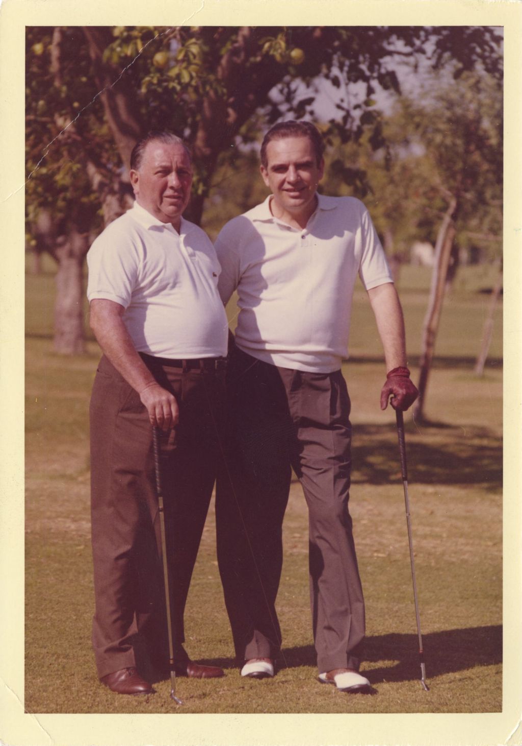 Miniature of Richard J. Daley with a golfing partner