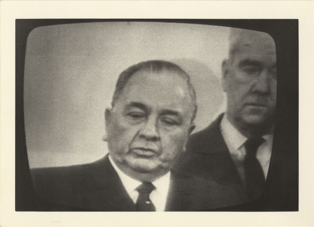 Miniature of Richard J. Daley on a television screen