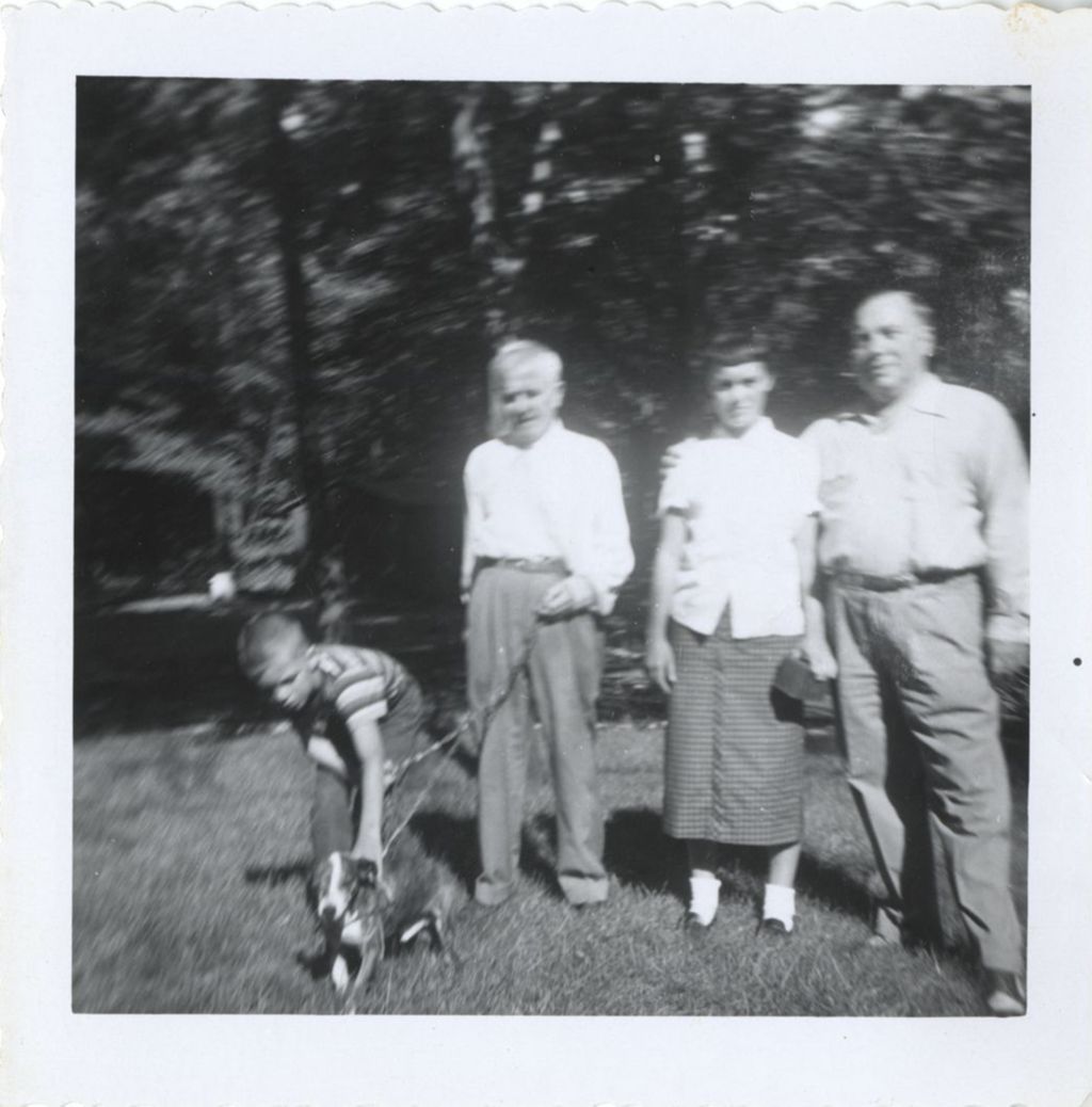 Miniature of Daley family outside