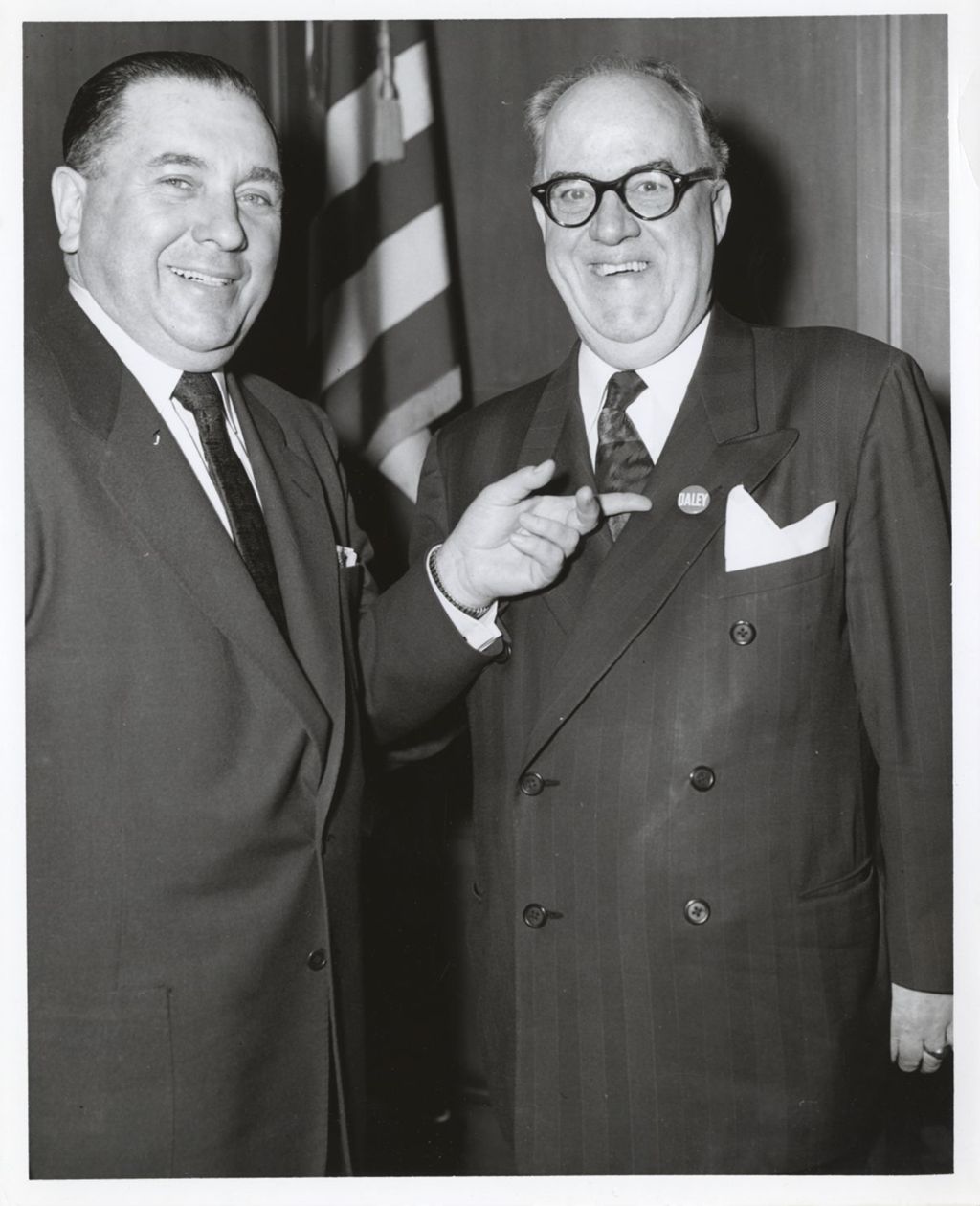Miniature of Richard J. Daley, 1959 mayoral campaign