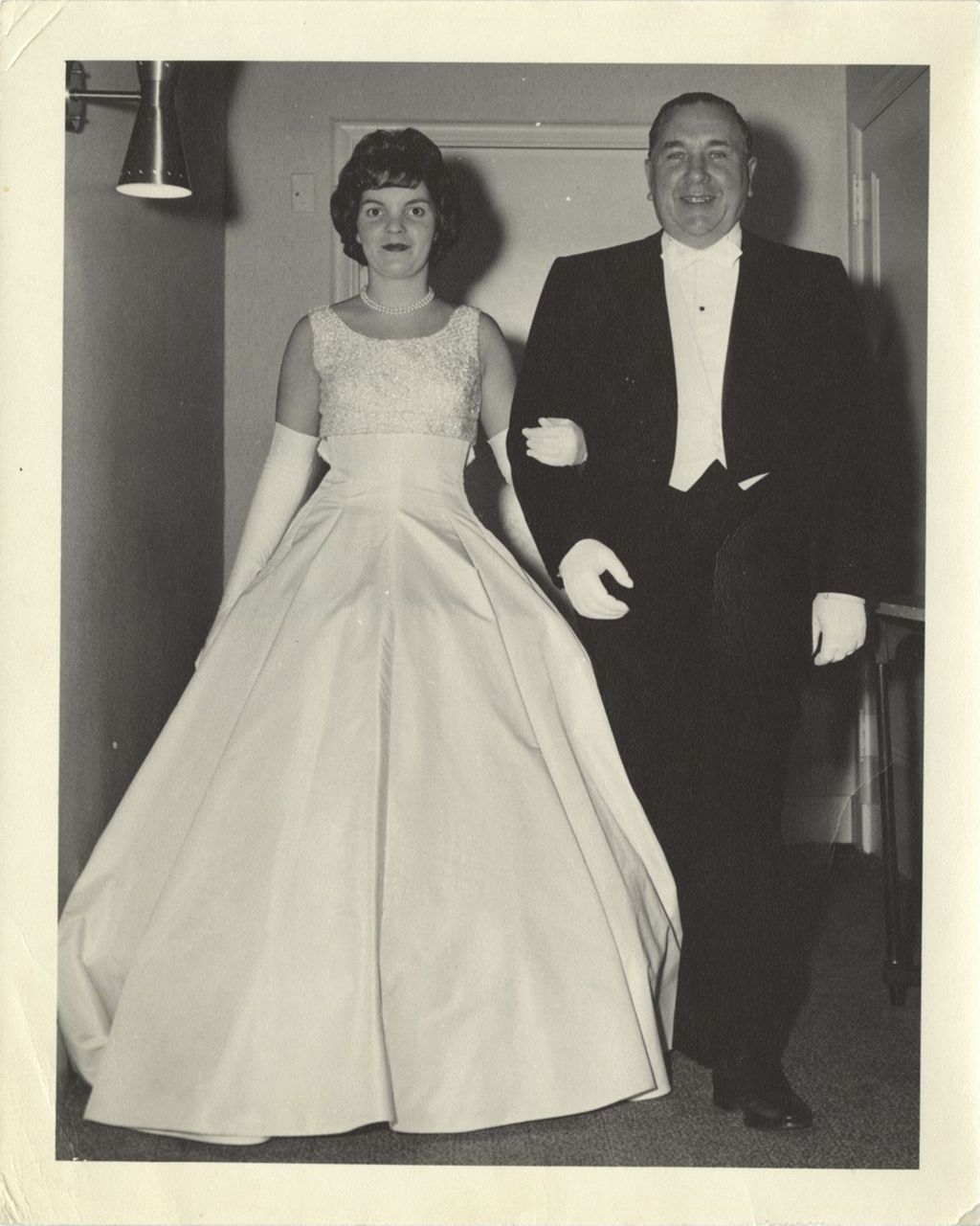 Miniature of Eleanor R. and Richard J. Daley dressed for Presentation Ball