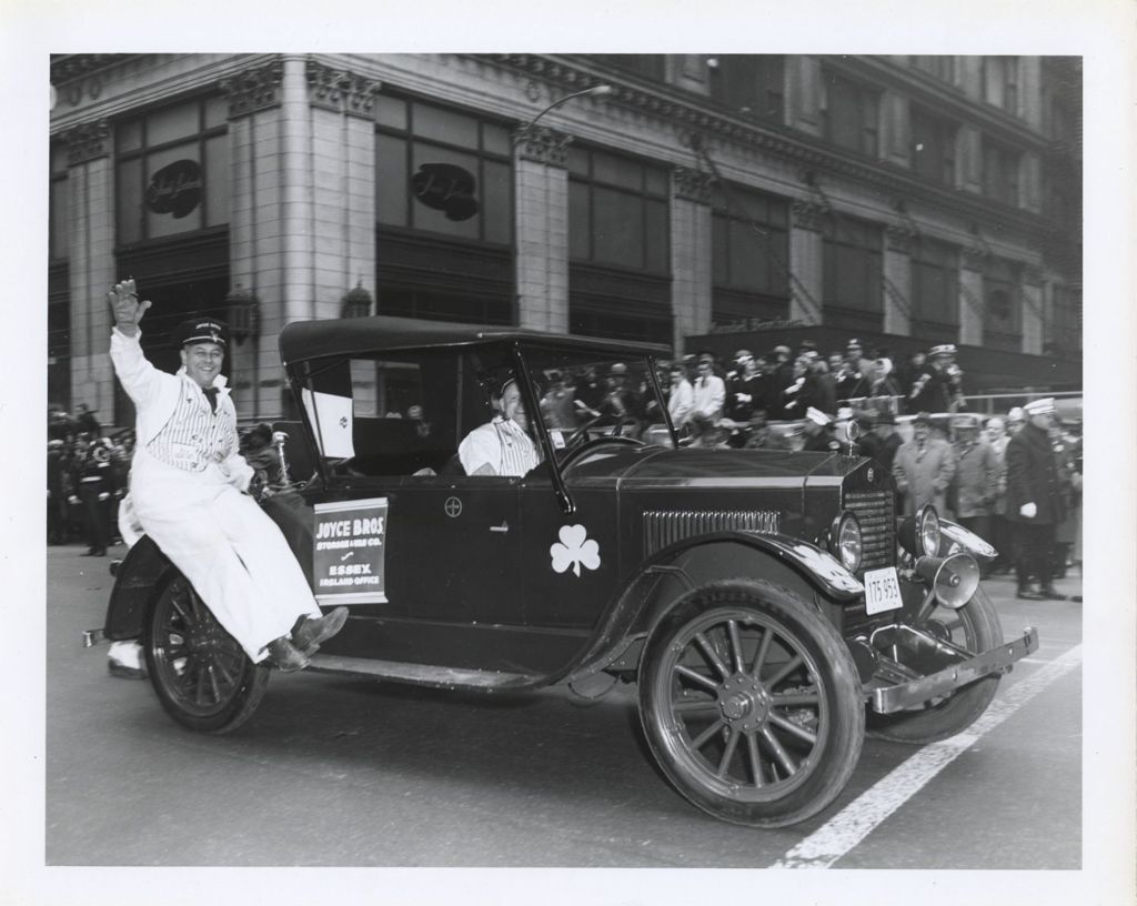 Miniature of St. Patrick's Day parade, Joyce Bros. parade car
