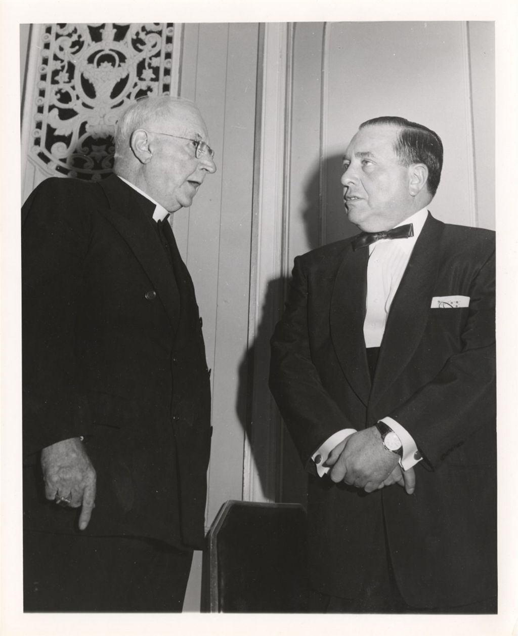 Miniature of Irish Fellowship Club of Chicago 56th annual St. Patrick's Day Banquet, Richard J. Daley and Cardinal Stritch