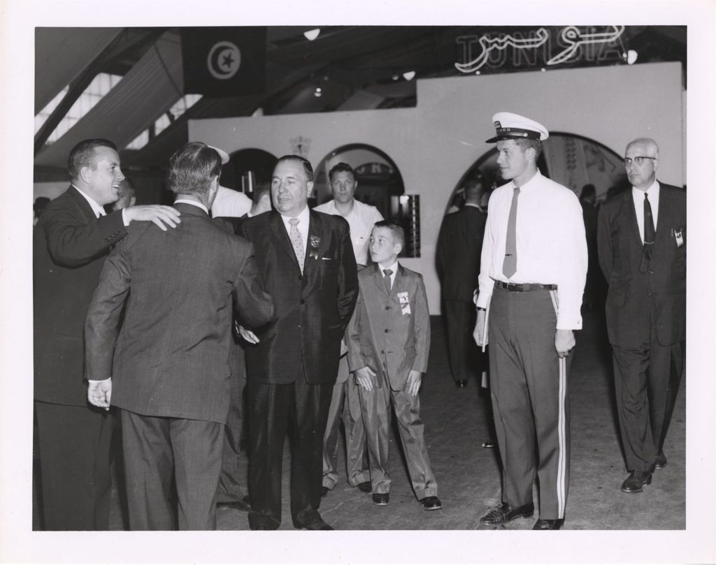 Richard J. Daley and others at Chicago International Trade Fair
