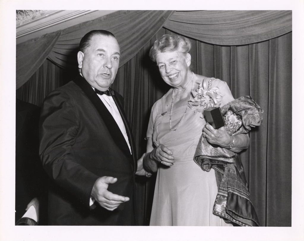 Miniature of Richard J. Daley with Eleanor Roosevelt