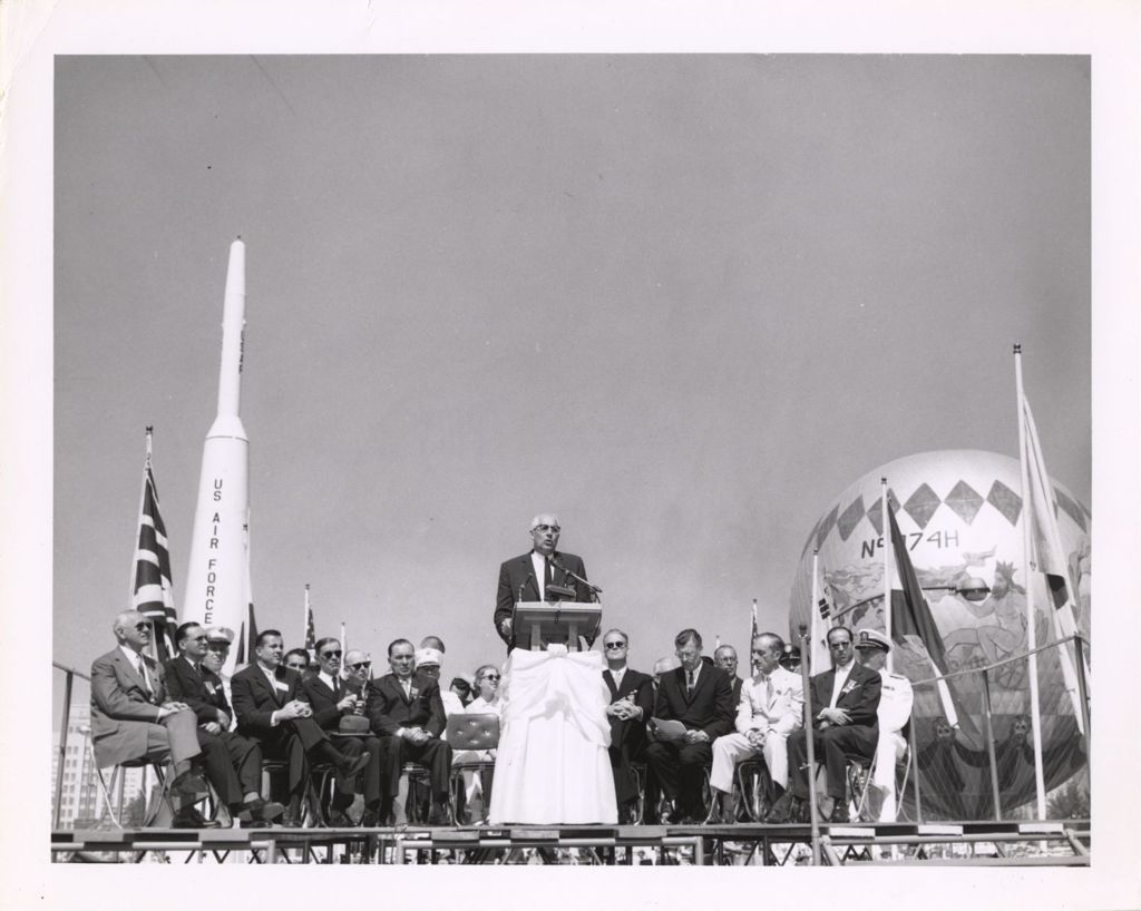 Miniature of Speaker on dais at Air Force event