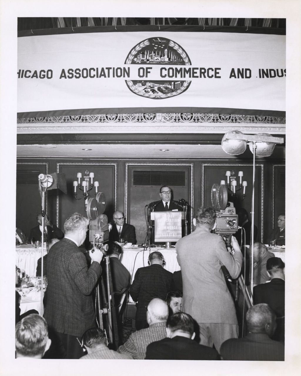 Richard J. Daley at a Chicago Association of Commerce and Industry event