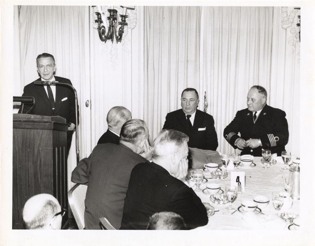 Richard J. Daley and others at dining event