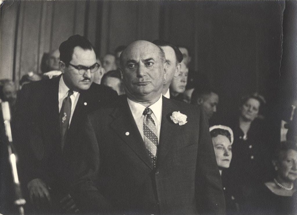 Morris B. Sachs at Daley mayoral inauguration