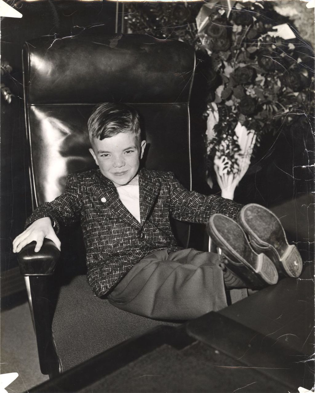 Miniature of John Daley in Mayor's chair