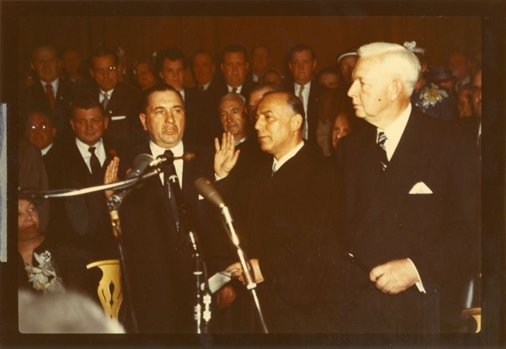 Richard J. Daley's first swearing-in as mayor