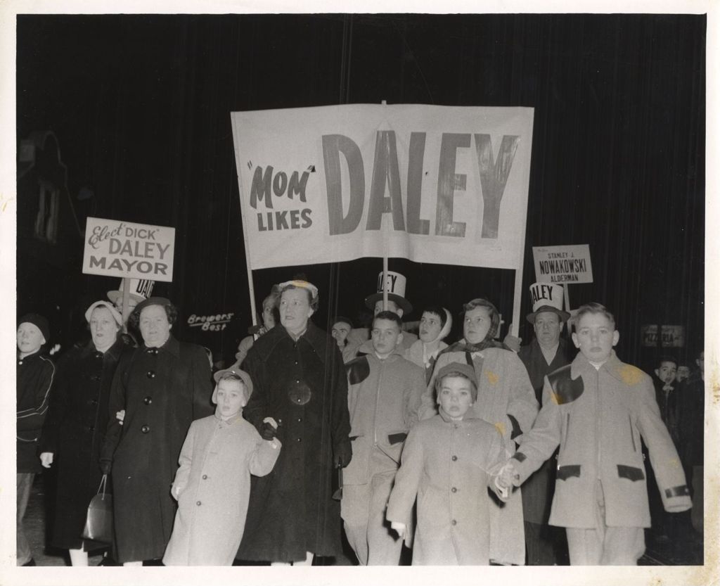 Daley mayoral campaign Torchlight Parade
