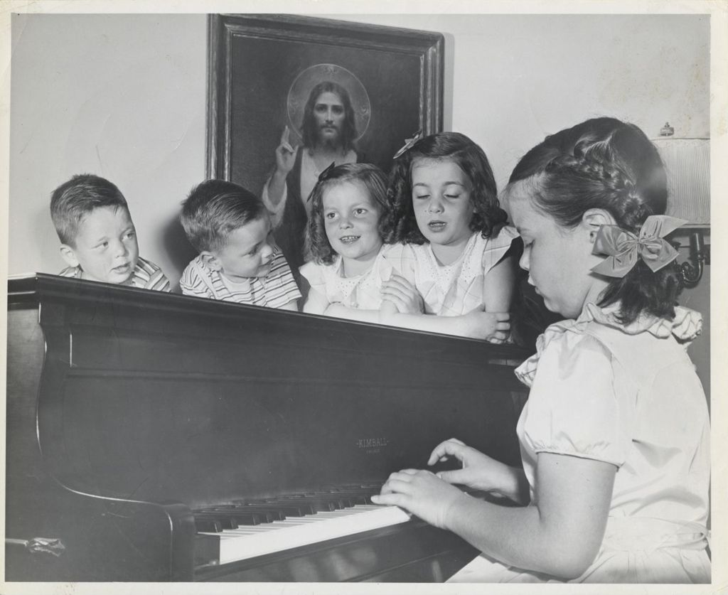 Patricia Daley playing piano
