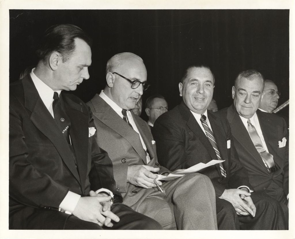 Miniature of Richard J. Daley, Dan Ryan Jr. and others at an event