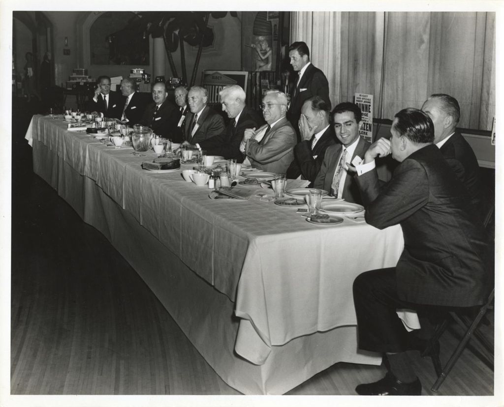 Miniature of Banquet at a political event