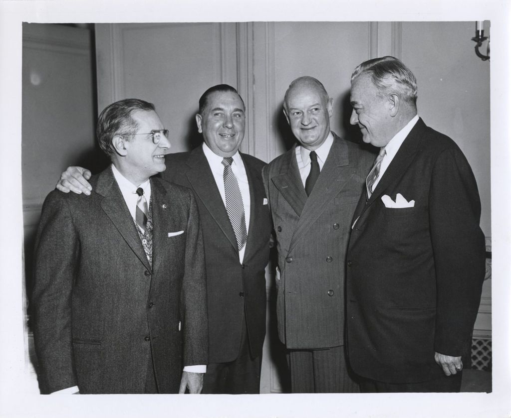 Miniature of County Clerk Installation, Richard J. Daley with others