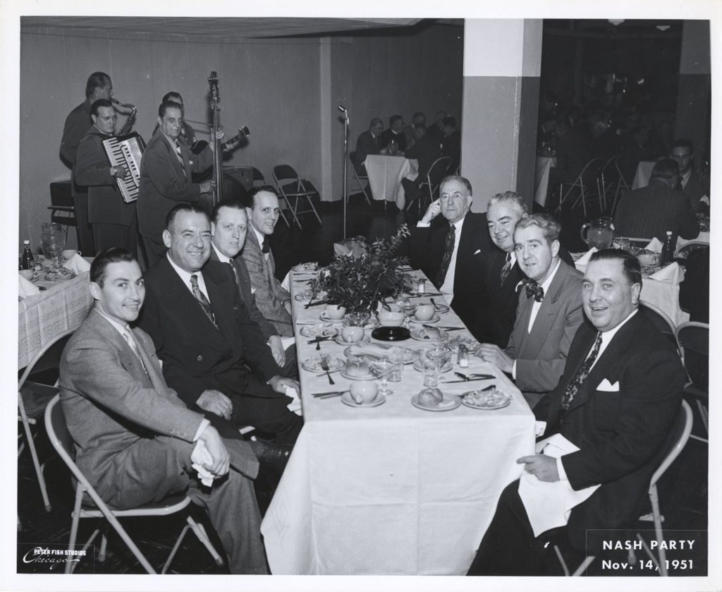 Miniature of Richard J. Daley attending a banquet