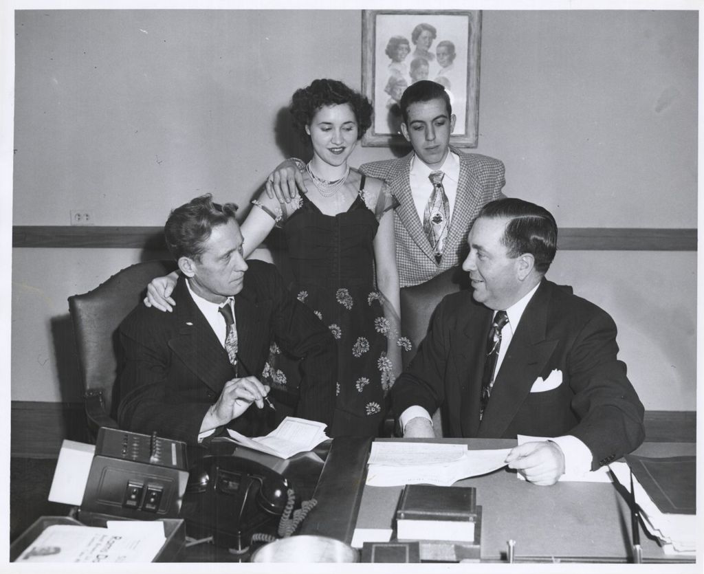 Richard J. Daley with a young couple