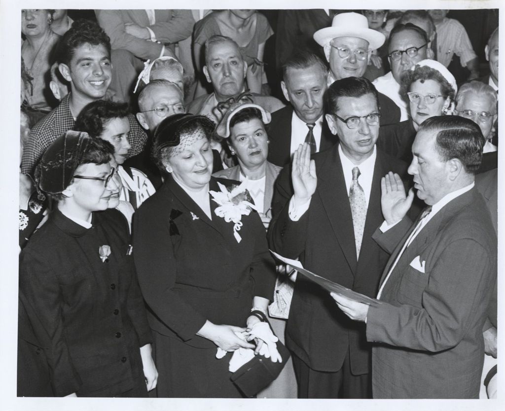 Miniature of Richard J. Daley administering Ropa Induction