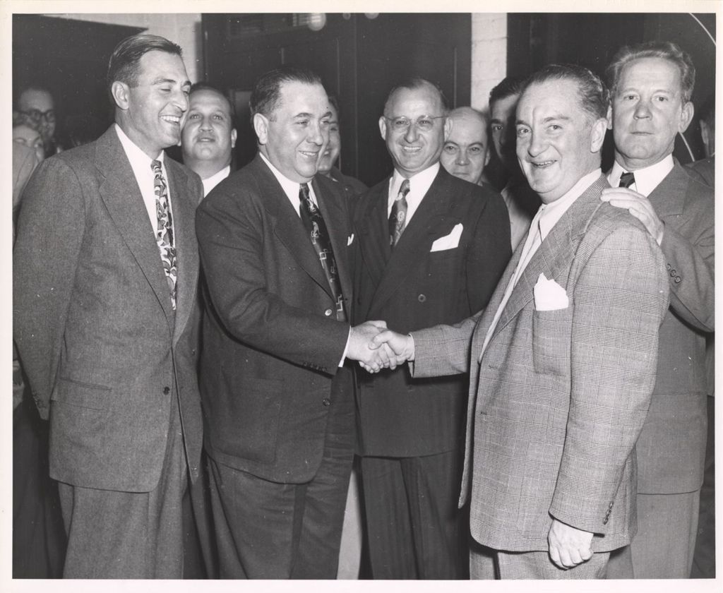 Miniature of Richard J. Daley and others at Revenue party