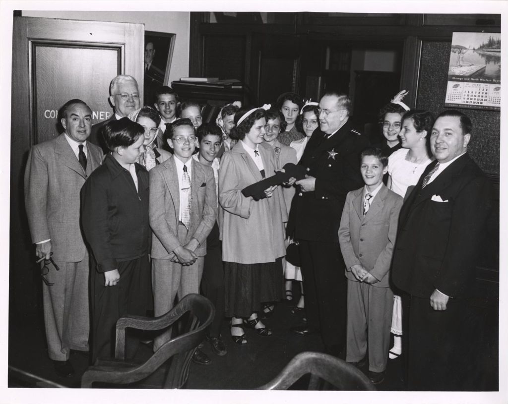 Richard J. Daley with Bridgeport youths