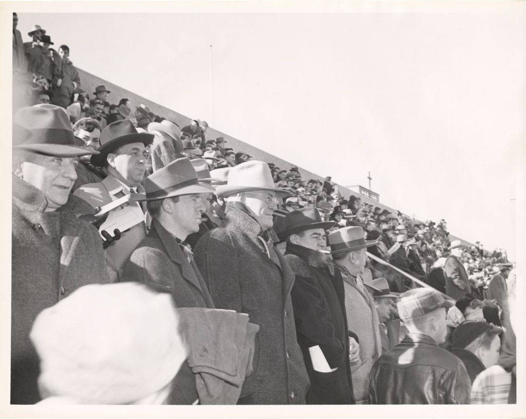 Miniature of Richard J. Daley in a crowded stadium