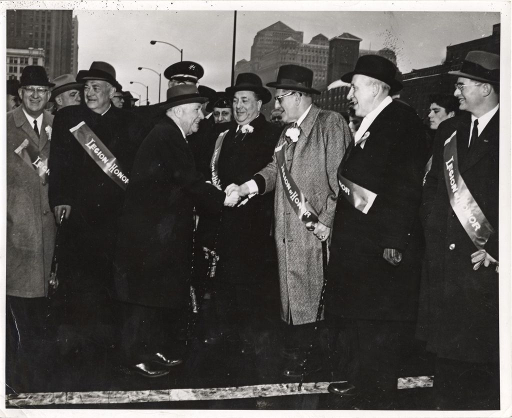 Miniature of St. Patrick's Day Parade, Richard J. Daley and others